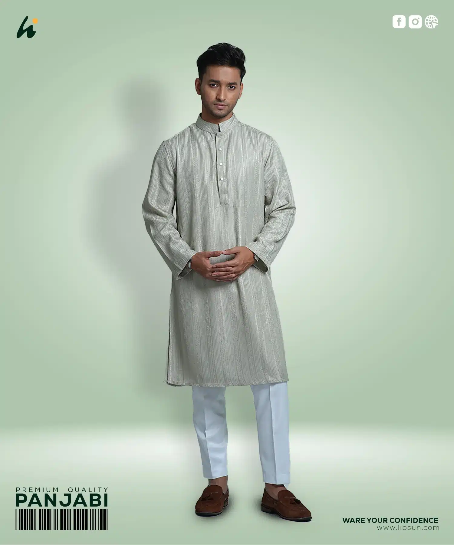 LP03 - Mens Premium Panjabi - L