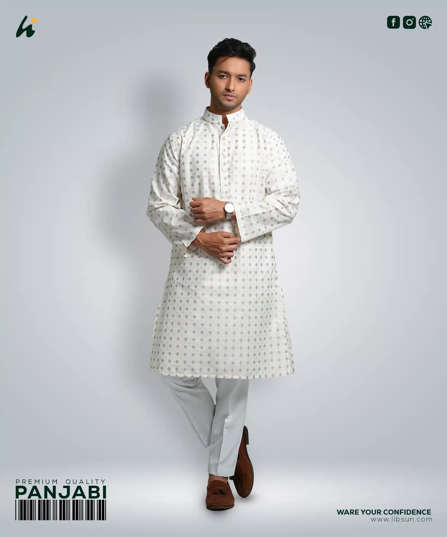 LP07 - Mens Premium Panjabi - L